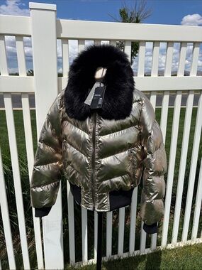 Jordan Craig Legacy Edition Gold Metalic NWT Poly Jacket Size L